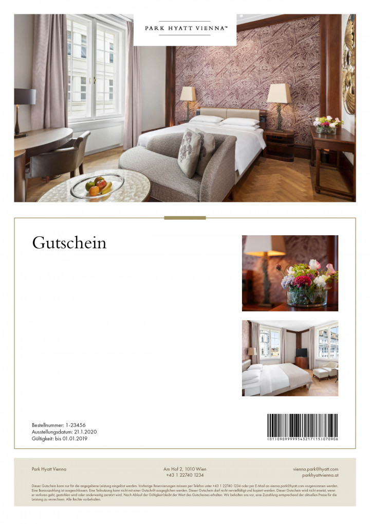 Übernachtung im Park Hyatt Vienna